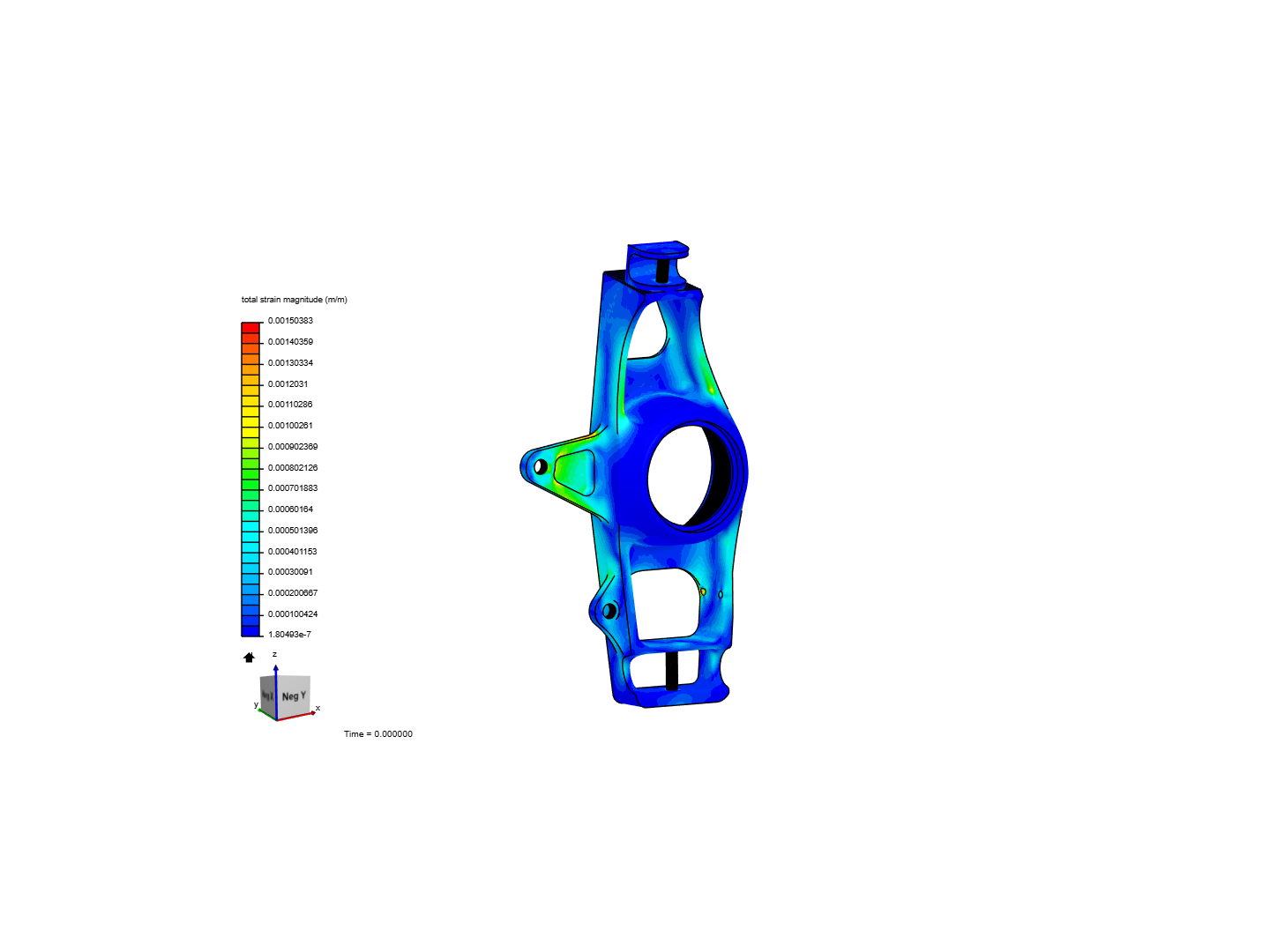 FEA of FSAE upright image