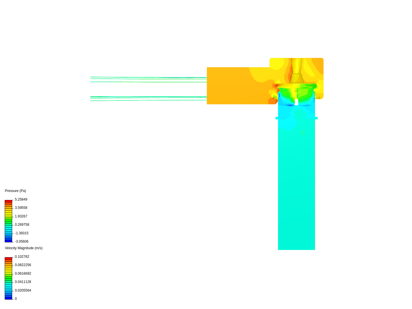 Tutorial: Fluid Flow Through a Valve image