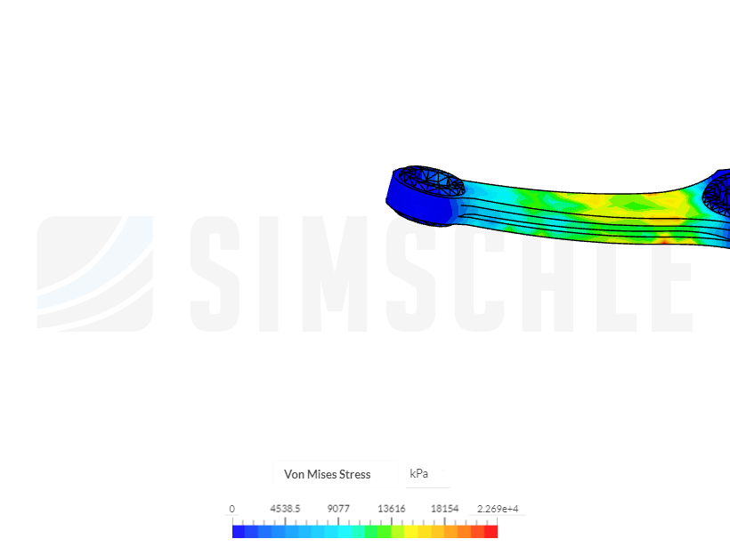 Tutorial 1: Connecting rod stress analysis image