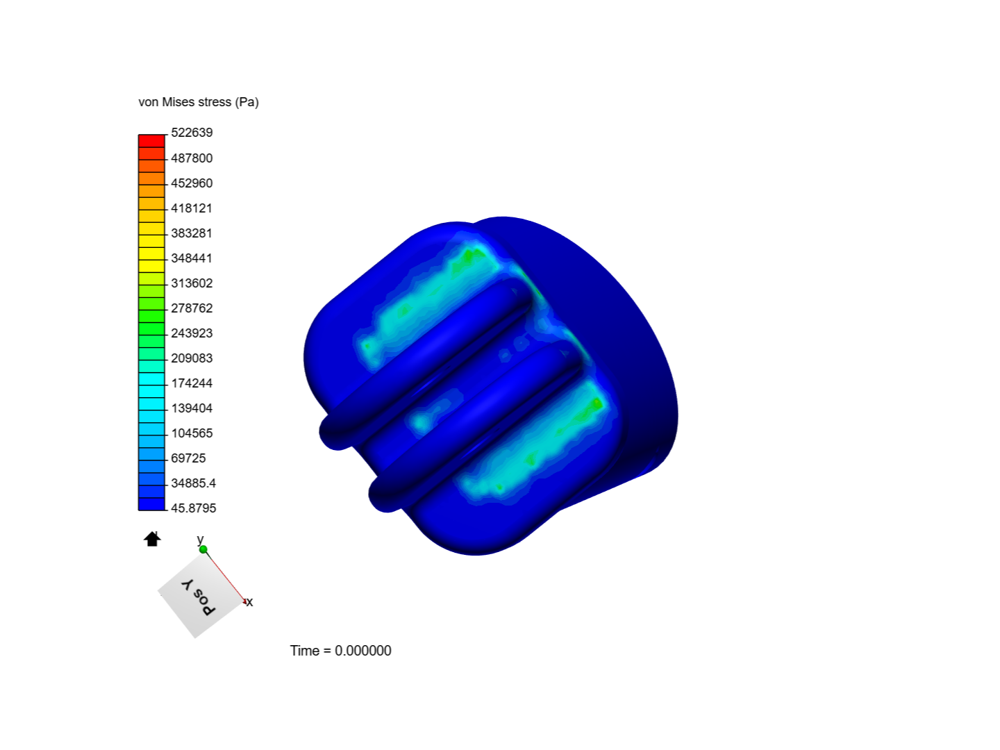 Stress analysis on a pitot tube mount image