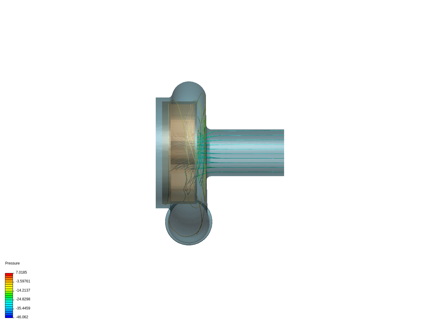 Centrifugal compressor flow analysis image