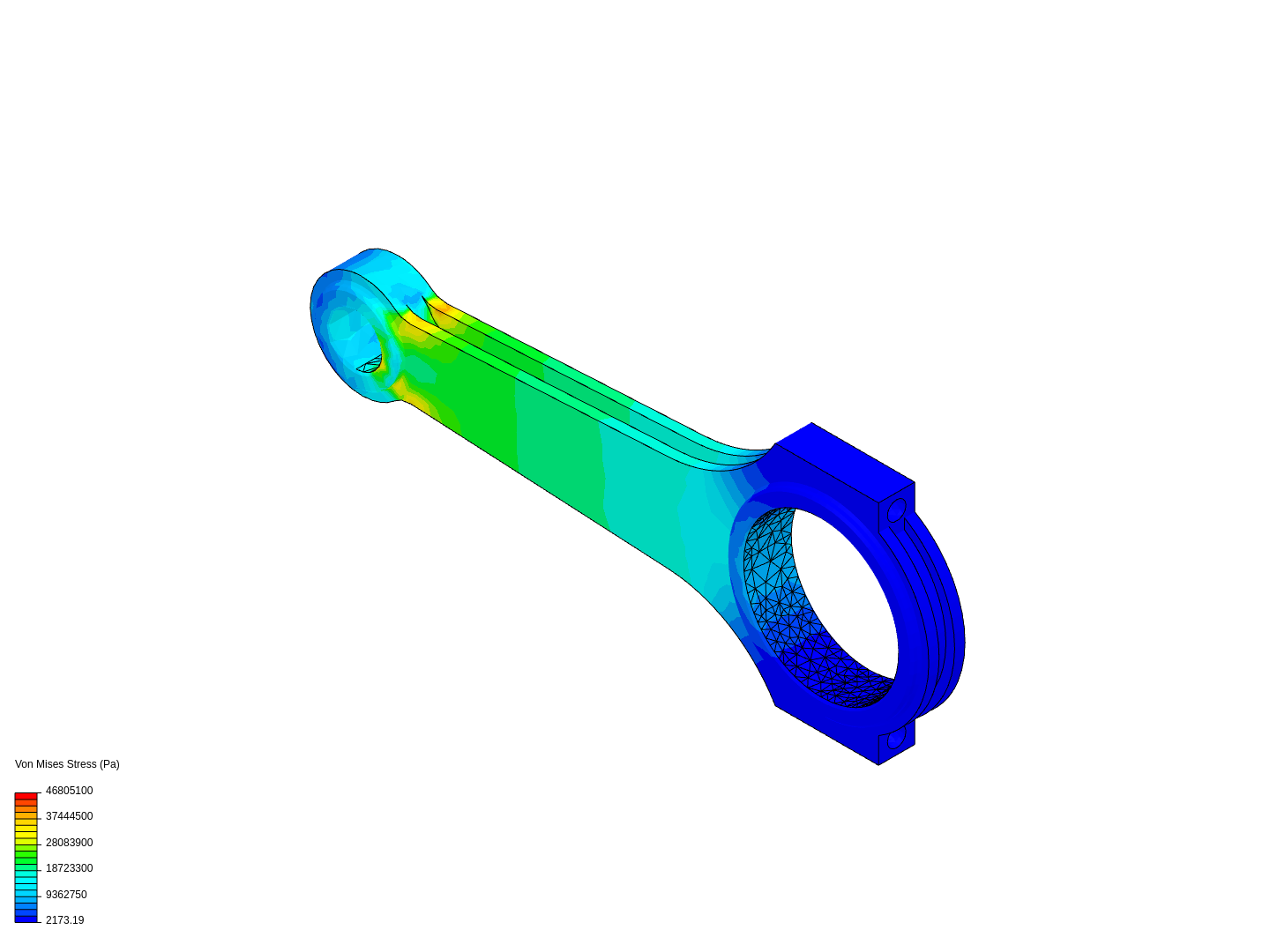 Tutorial 1: Connecting rod stress analysis image