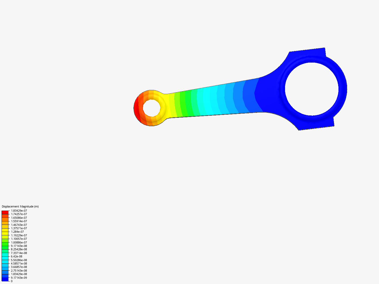 Connecting rod stress analysis image