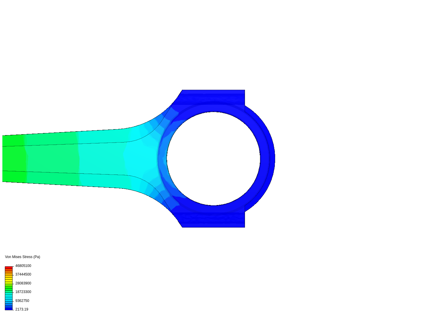 Tutorial 1: Connecting rod stress analysis image