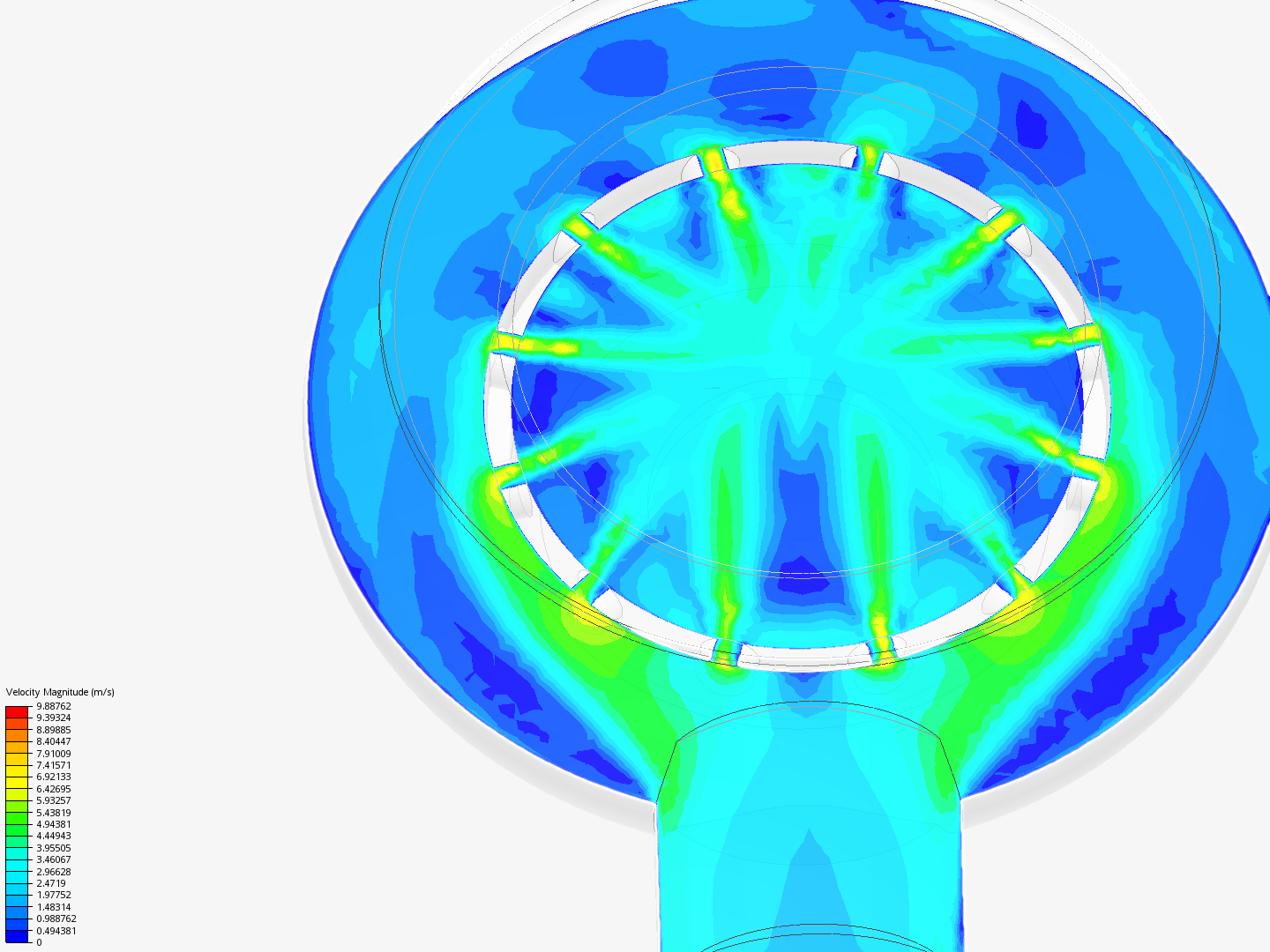 12 Outlet Manifold Simulation image