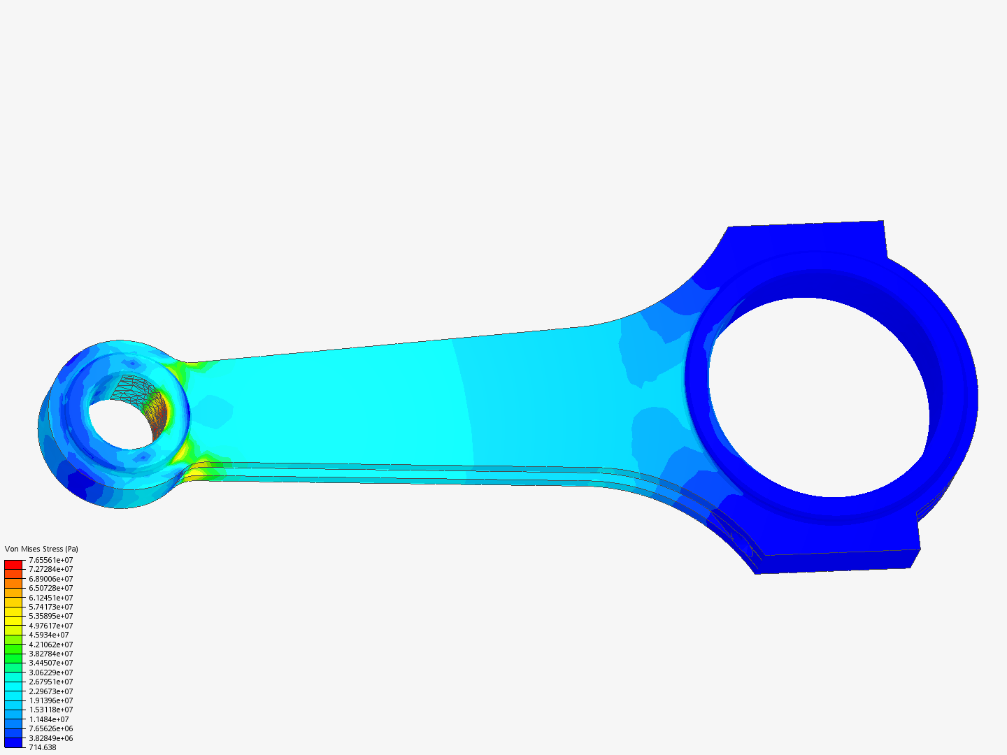 Tutorial 1: Connecting rod stress analysis image