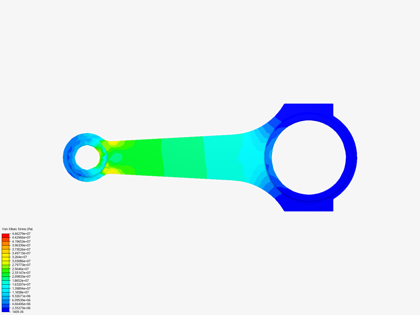 Tutorial 1: Connecting rod stress analysis image