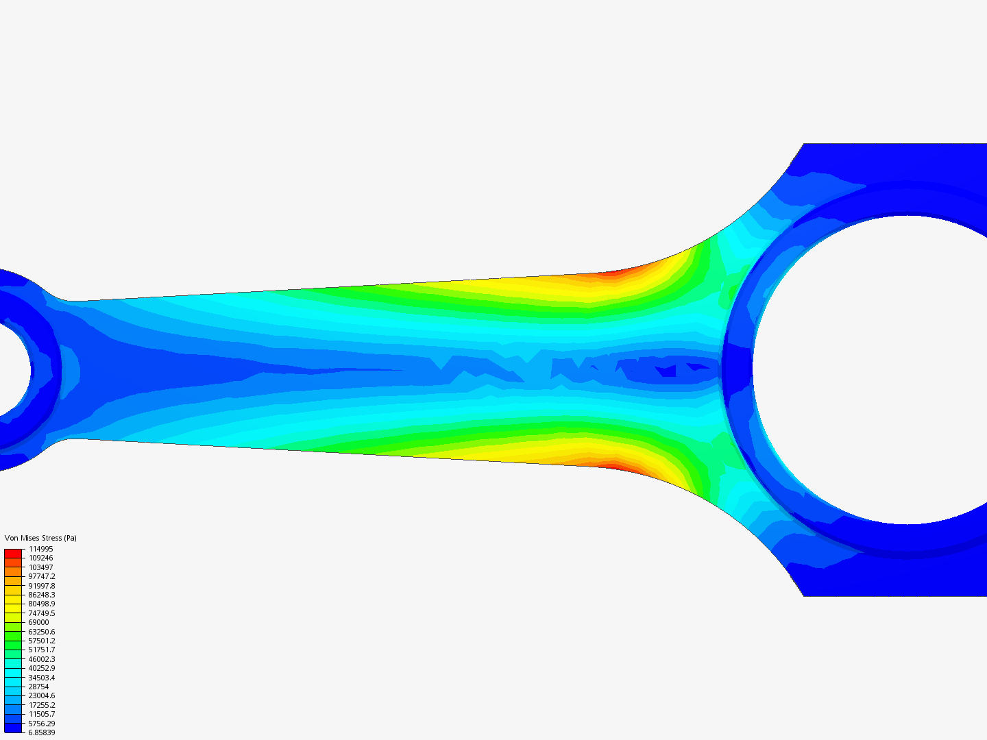 Tutorial 1: Connecting rod stress analysis image