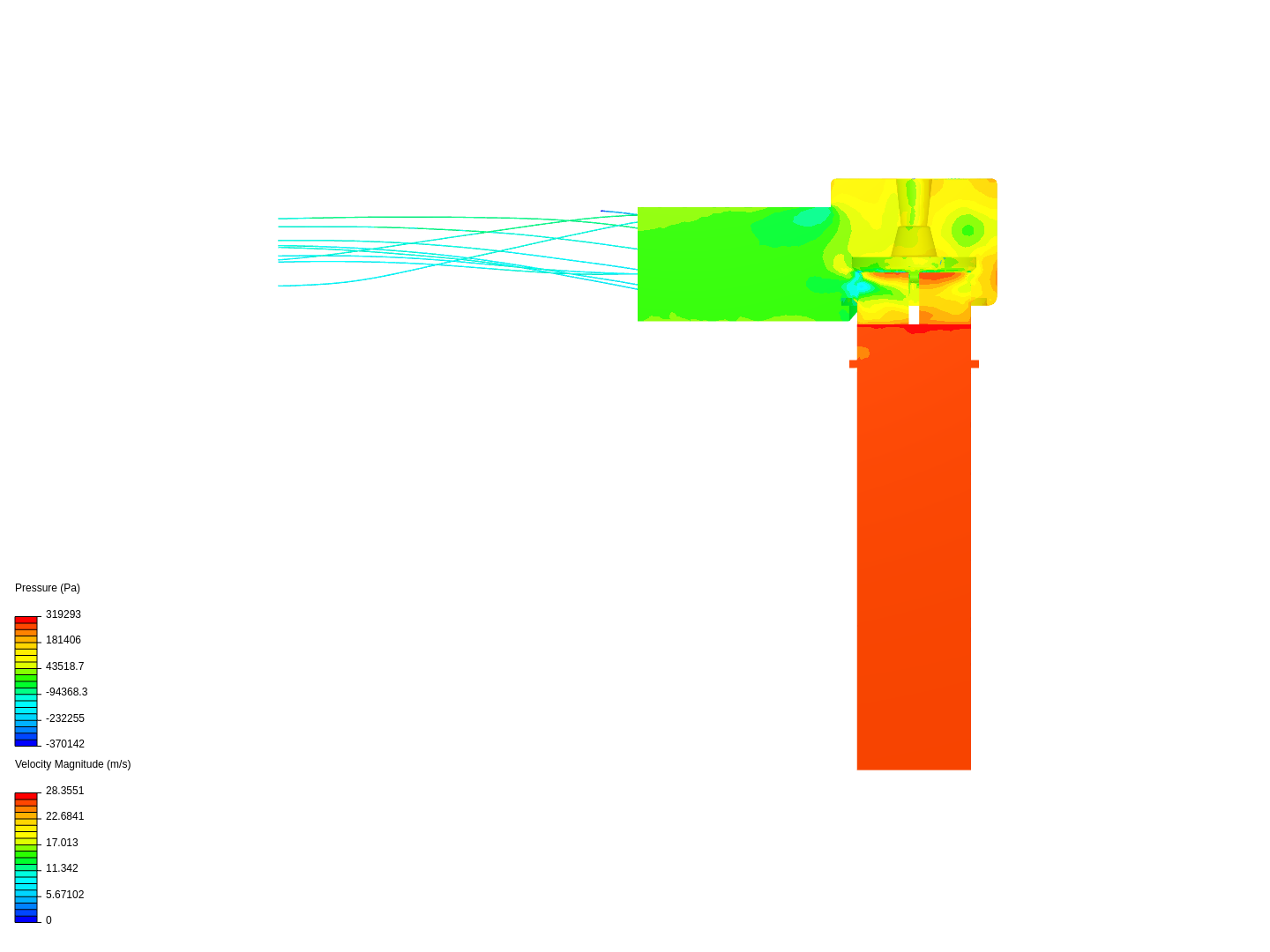 Tutorial: Fluid Flow Through a Valve image