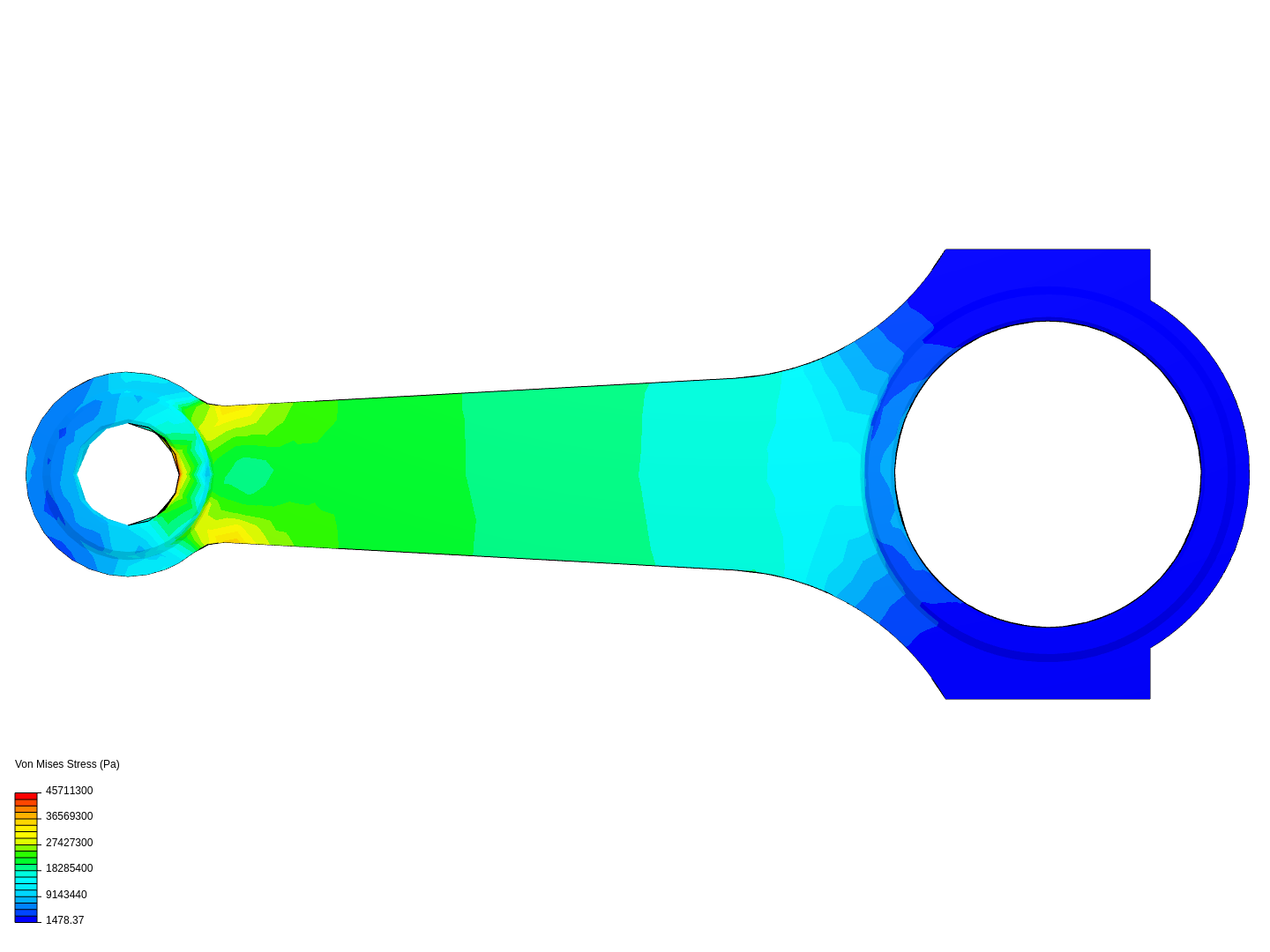 Tutorial 1: Connecting rod stress analysis image