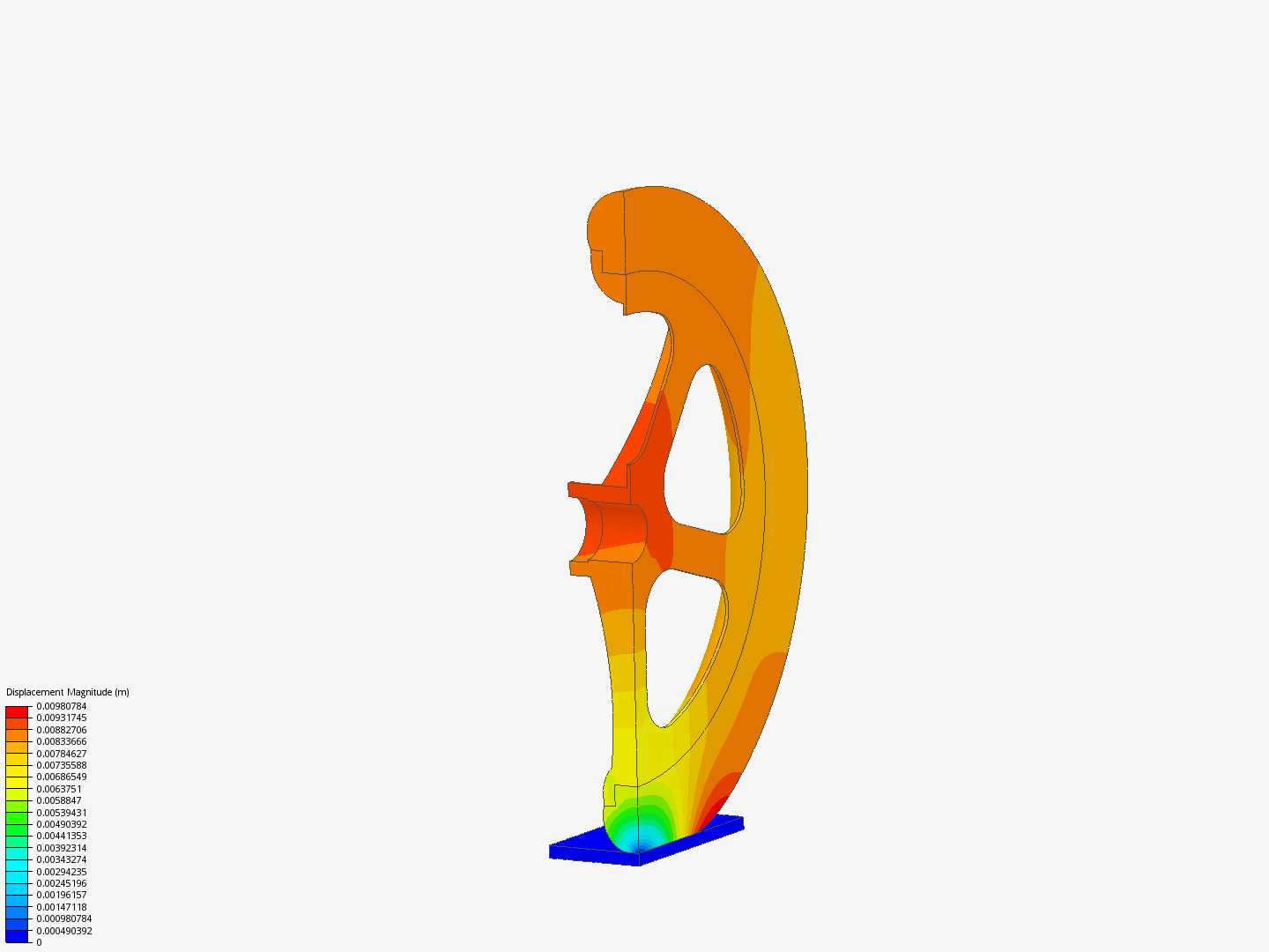 Tutorial: Nonlinear Analysis of a Wheel image