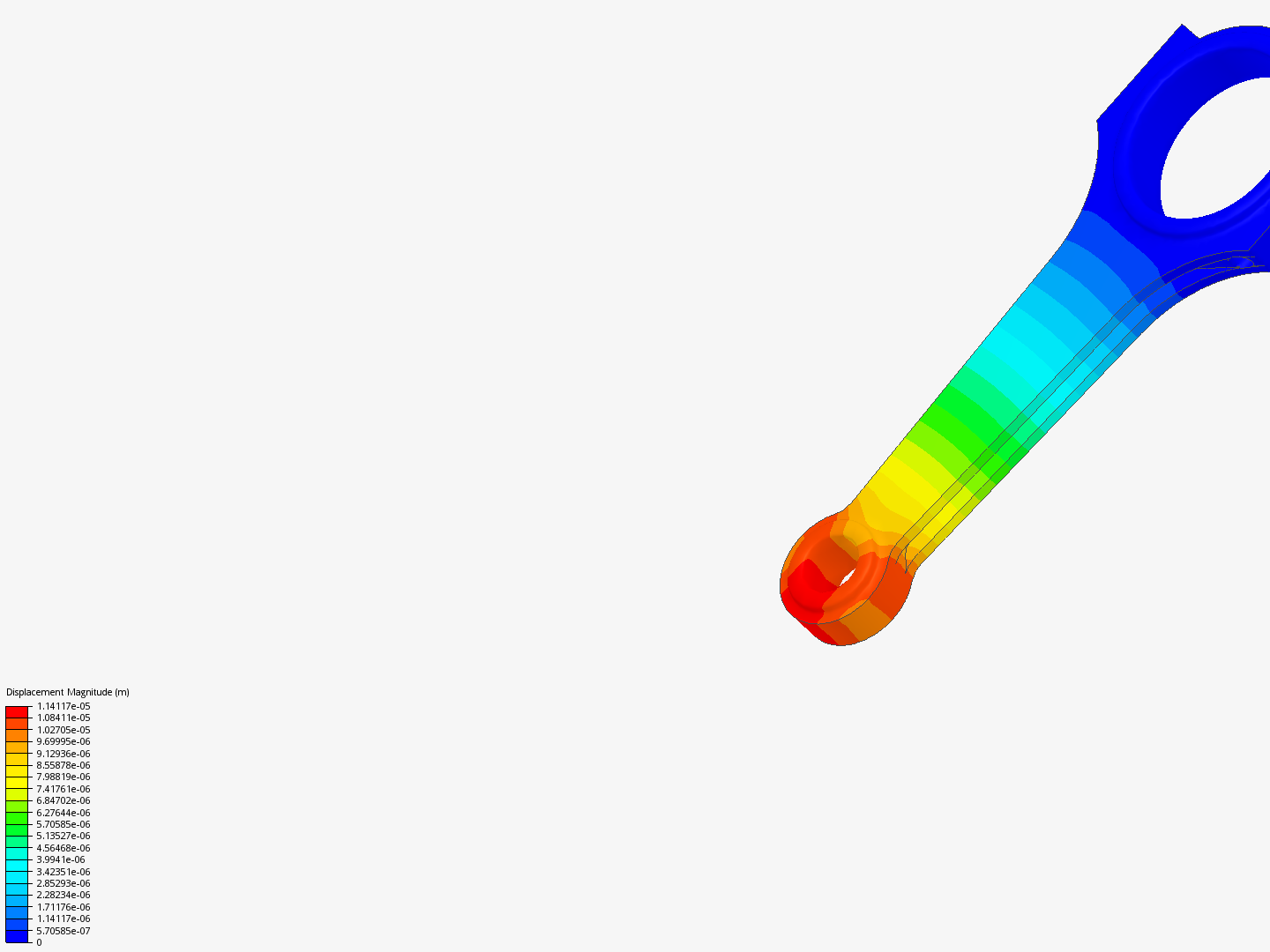 Connecting rod stress analysis image