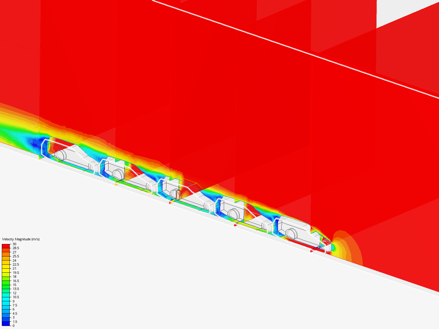 CFD External Flow Analysis Five Car image