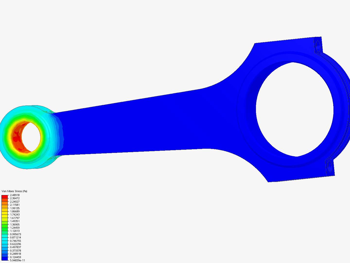 Tutorial 1: Connecting rod stress analysis image