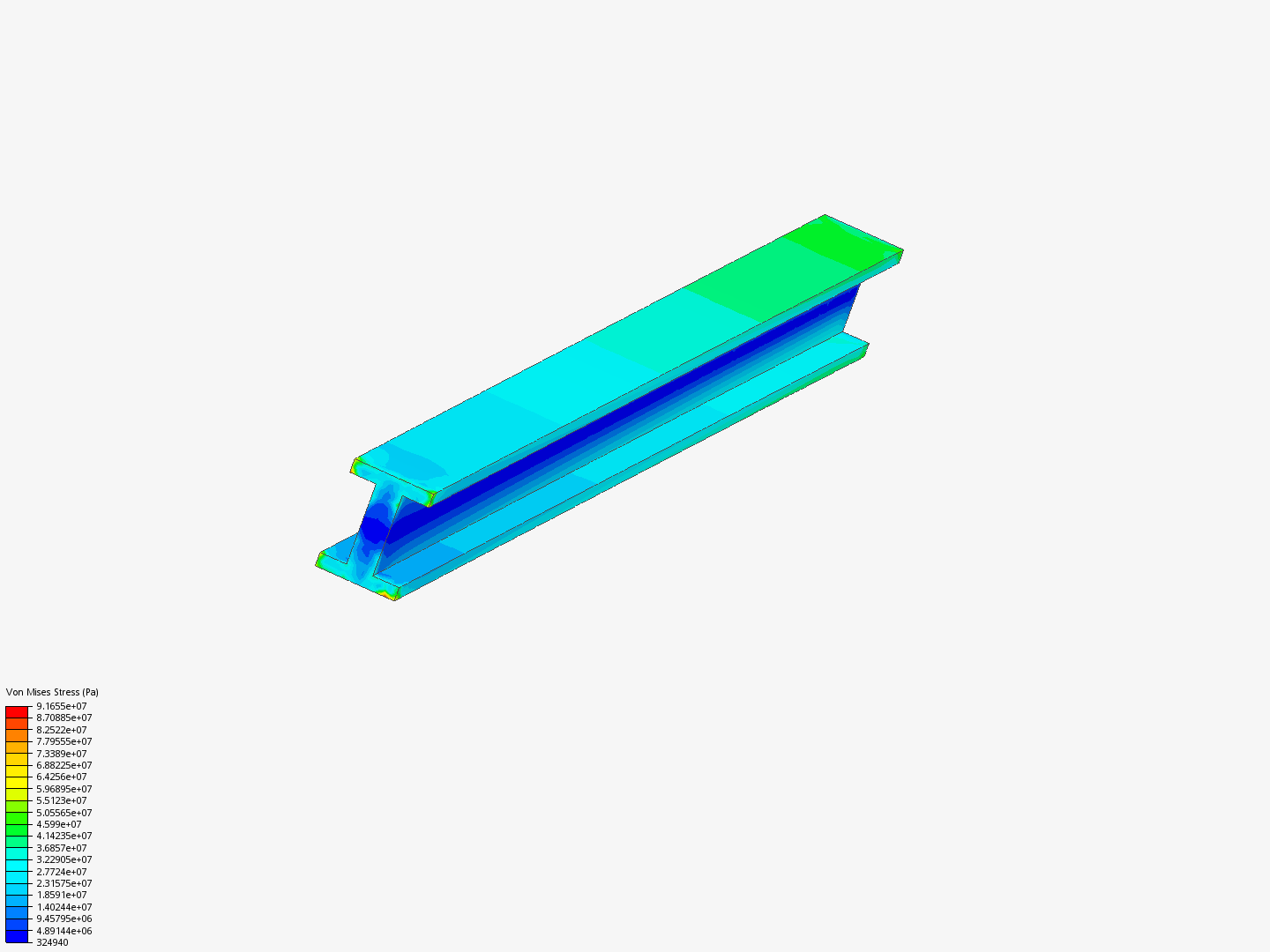 SimScale for Engineering Simulations - FEA for Beginners - Static Analysis of an I Beam - Project 1 - Copy image