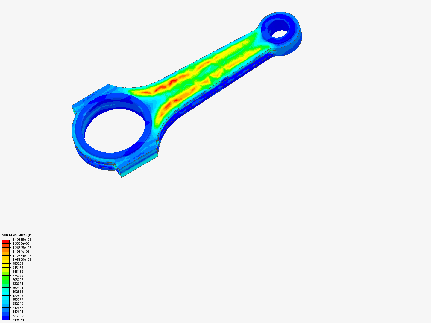 Tutorial 1: Connecting rod stress analysis - Copy image