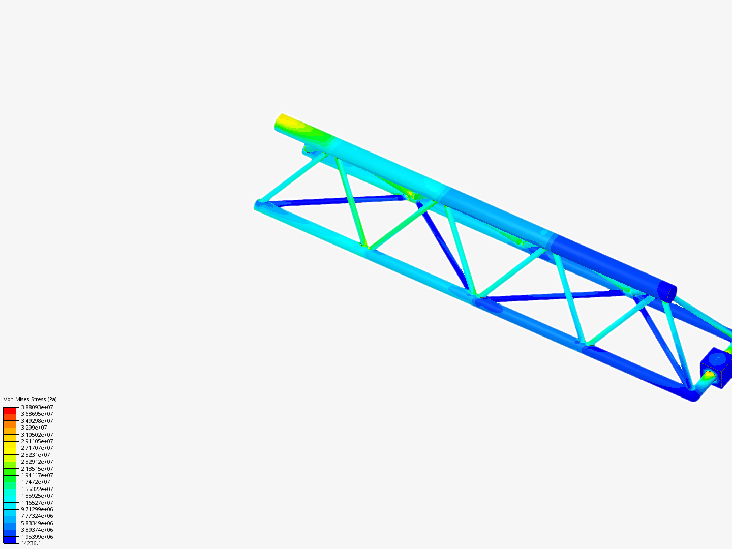 Tutorial - Linear static analysis of a crane image