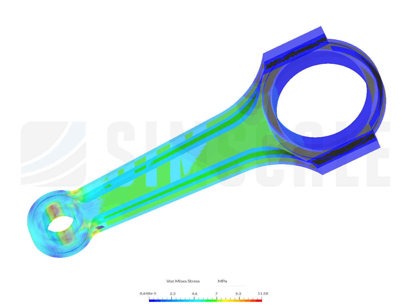 Tutorial 1: Connecting rod stress analysis image