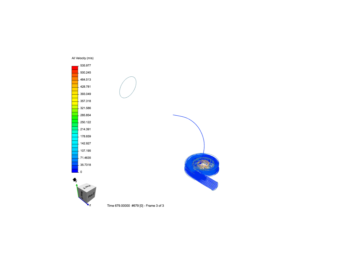 Fluid Flow Simulation Through a Water Turbine image