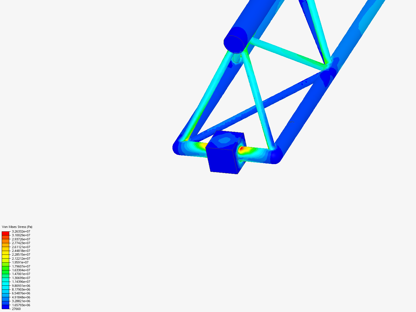 Tutorial - Linear static analysis of a crane image