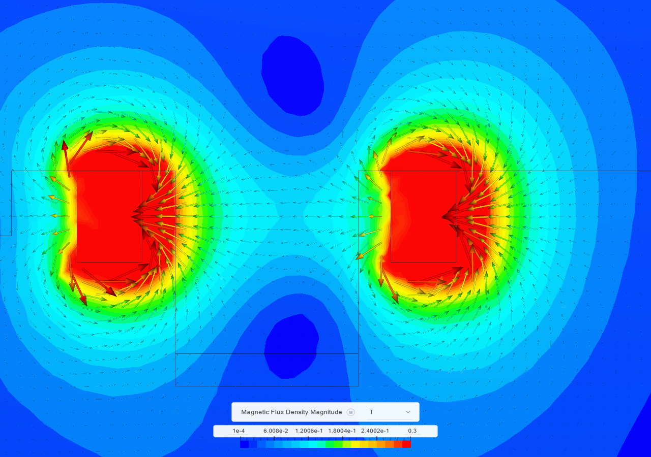 Hall effect EM field image