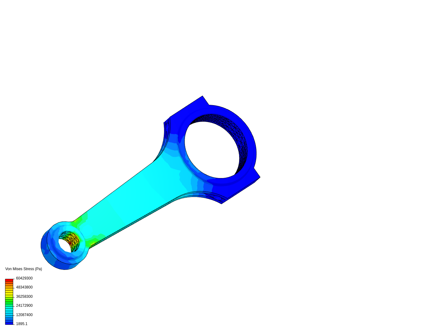 Tutorial 1: Connecting rod stress analysis image