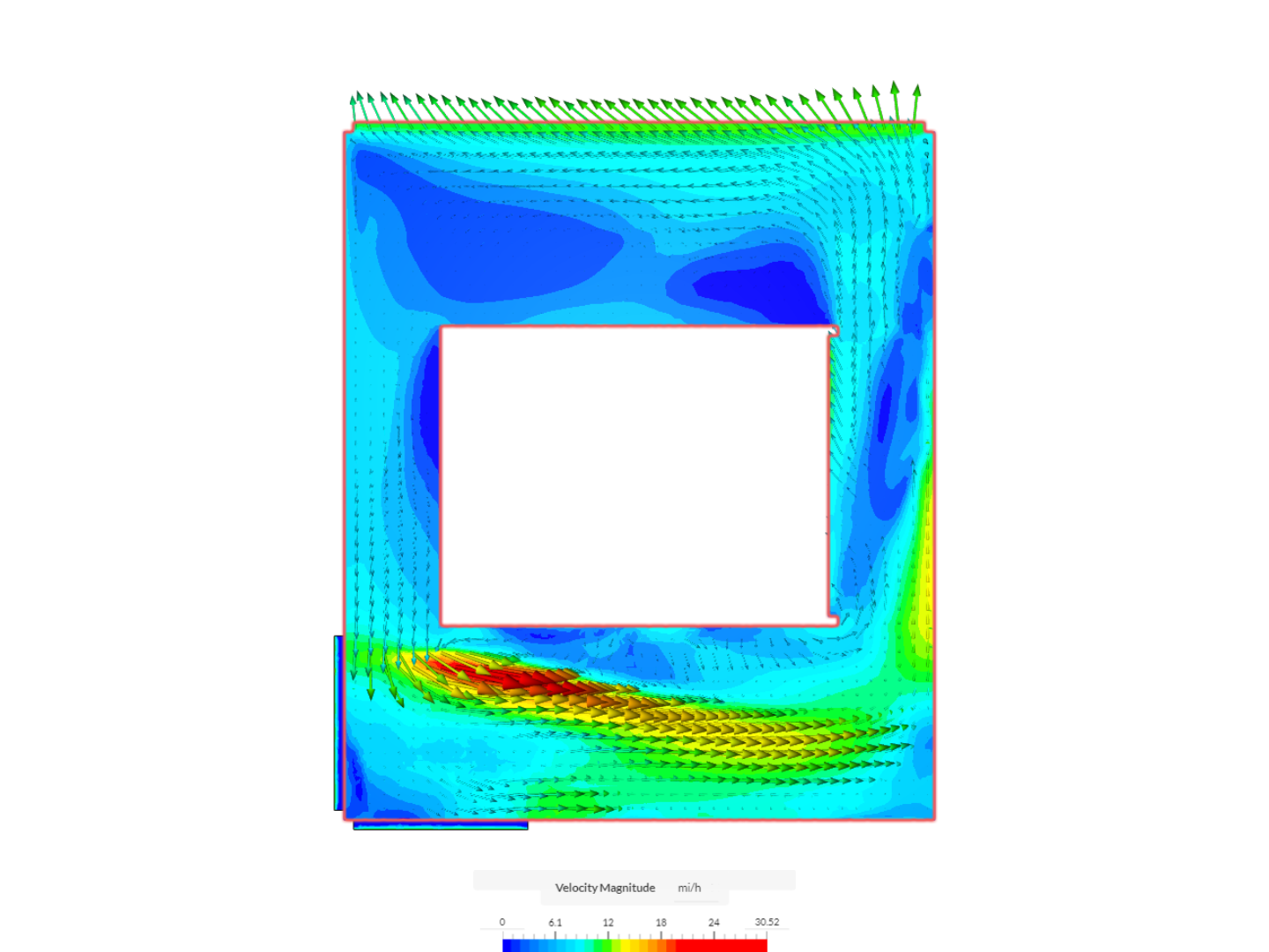 Interior air flow image