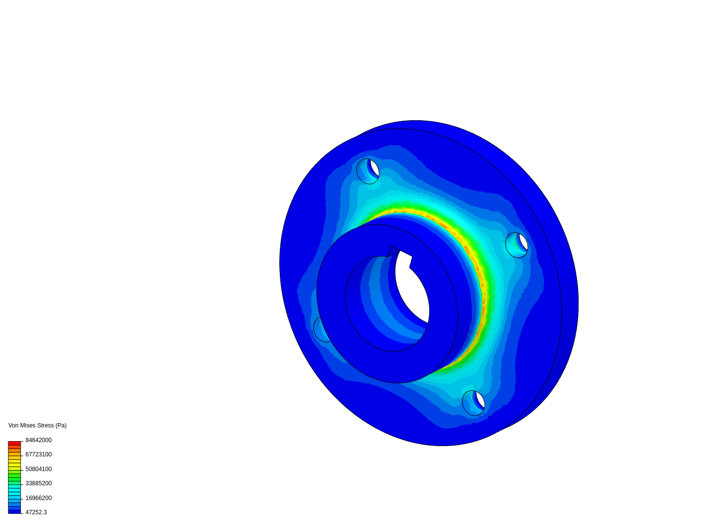 Wheel Hub - FEA simulation image