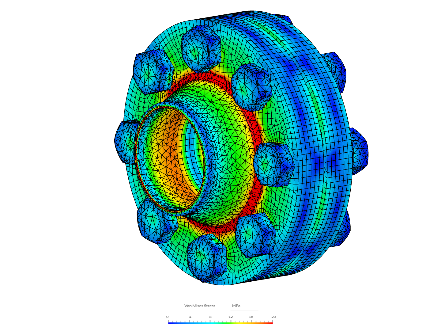 Bolted Flange with Sweep Mesh image