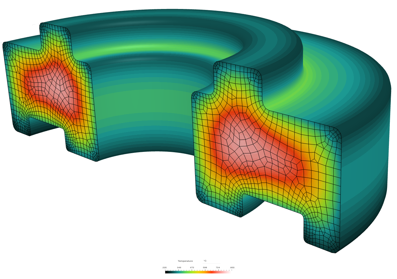 Near net forging quenching heat transfer image