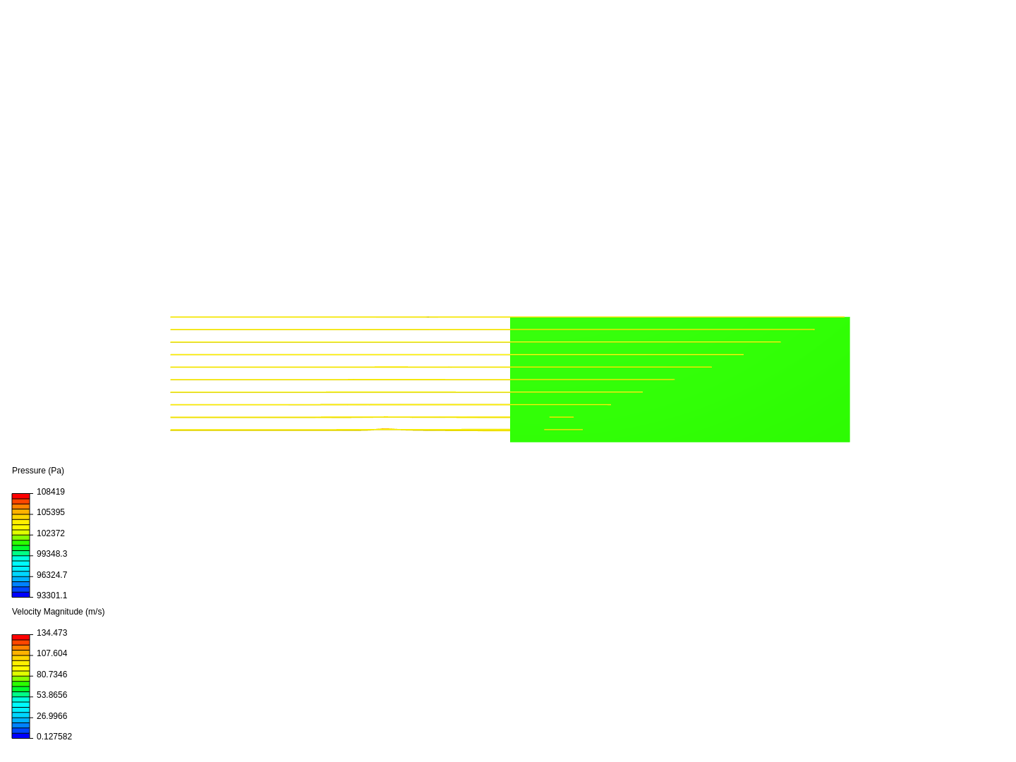 Whole Golf Ball Without Dimples - Compressible Simulation image