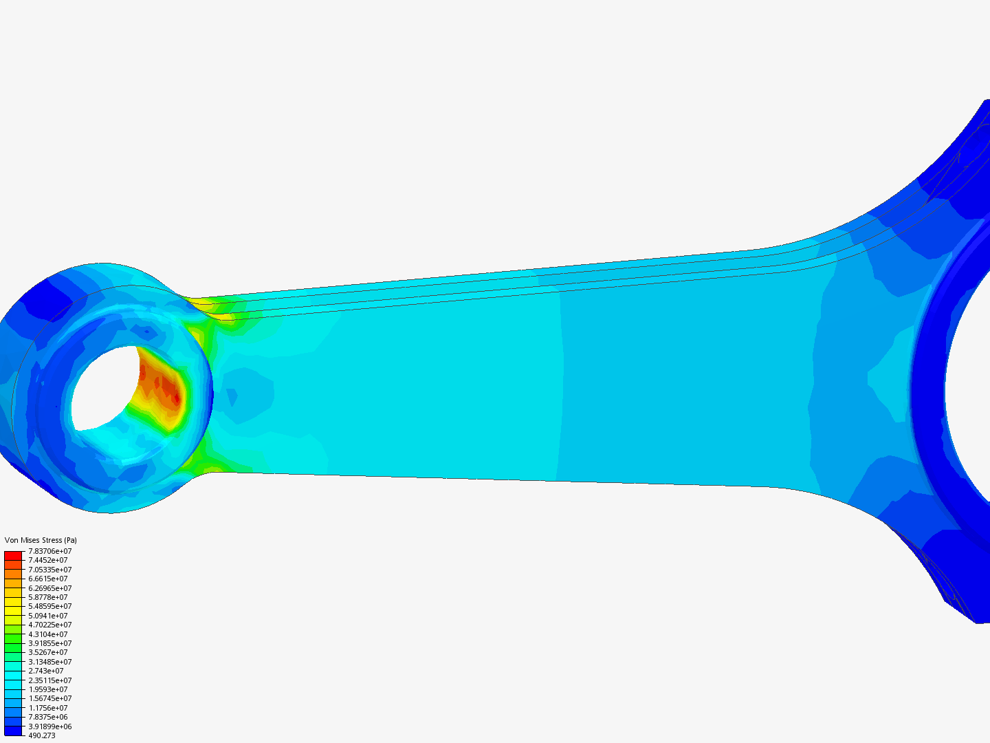 Tutorial 1: Connecting rod stress analysis image