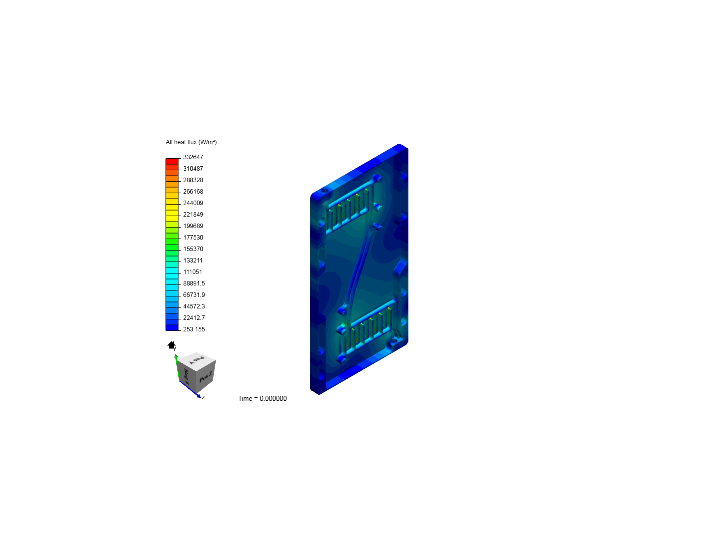 Heat Transfer Analysis of a Cooling Plate image