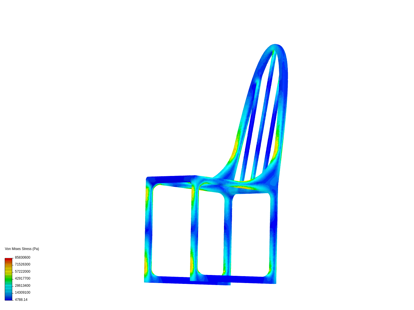 Pilot Seat Frame v4 refined Test 1 (7075) image