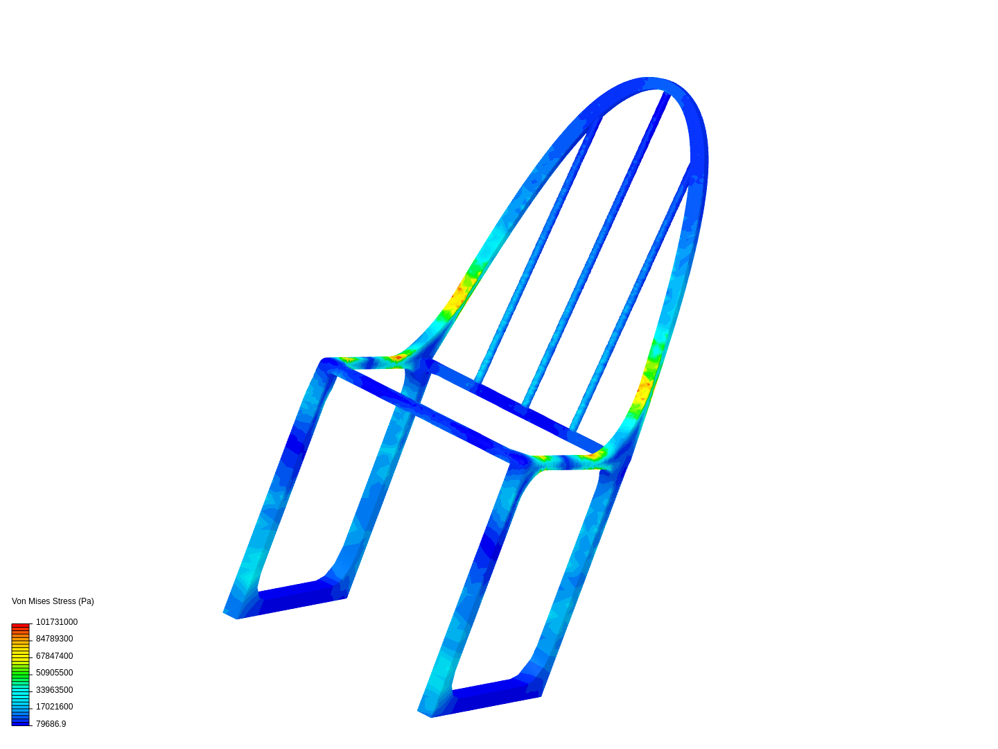 Pilot Seat Frame v4 Test 3 (6061) image