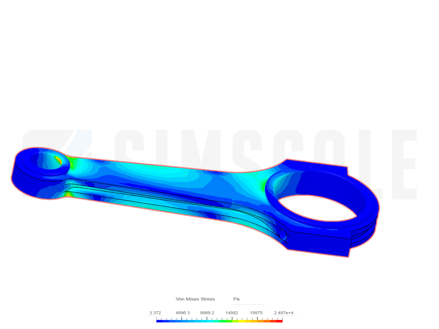 Tutorial 1: Connecting rod stress analysis image