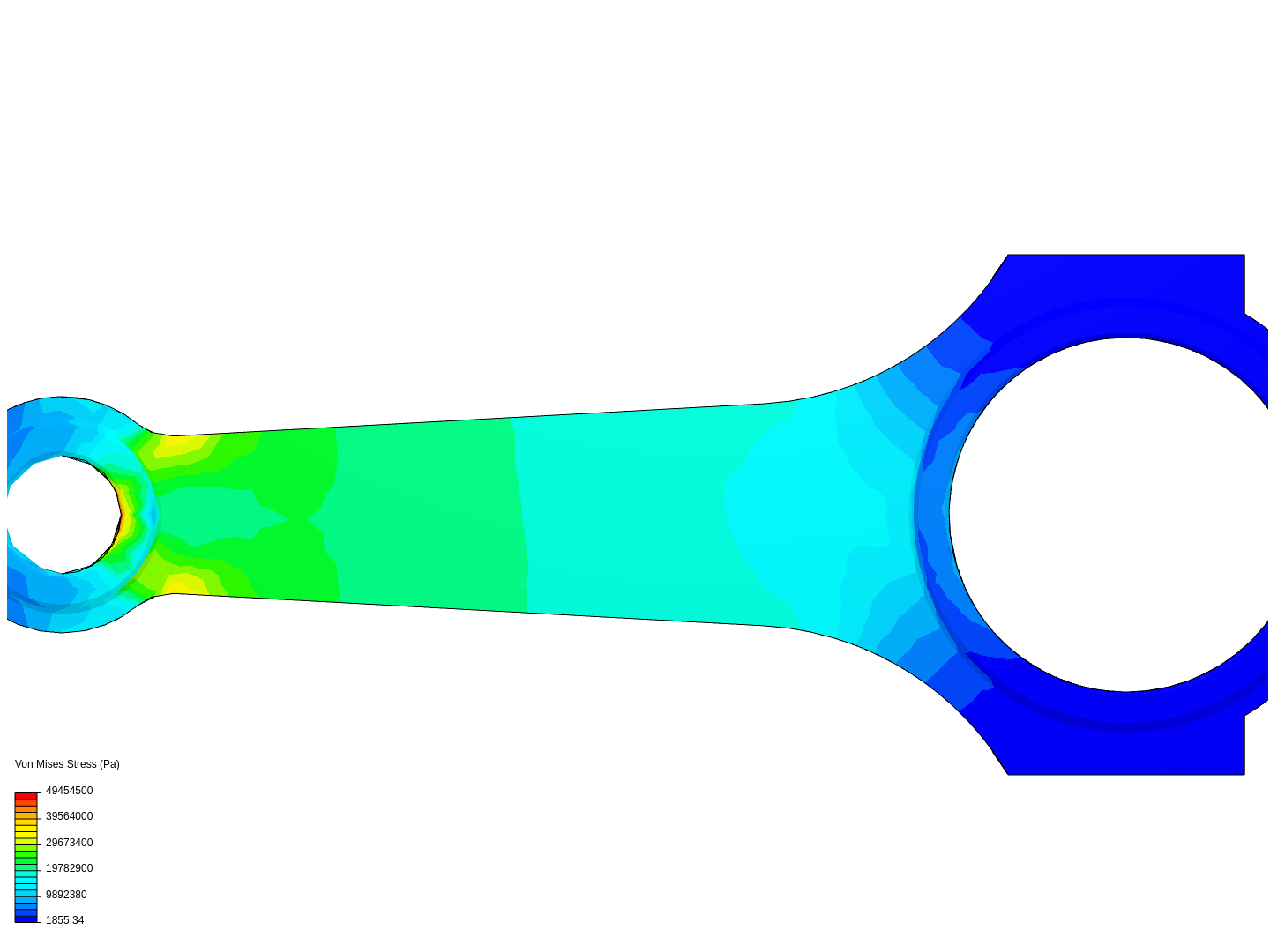 Tutorial 1: Connecting rod stress analysis image