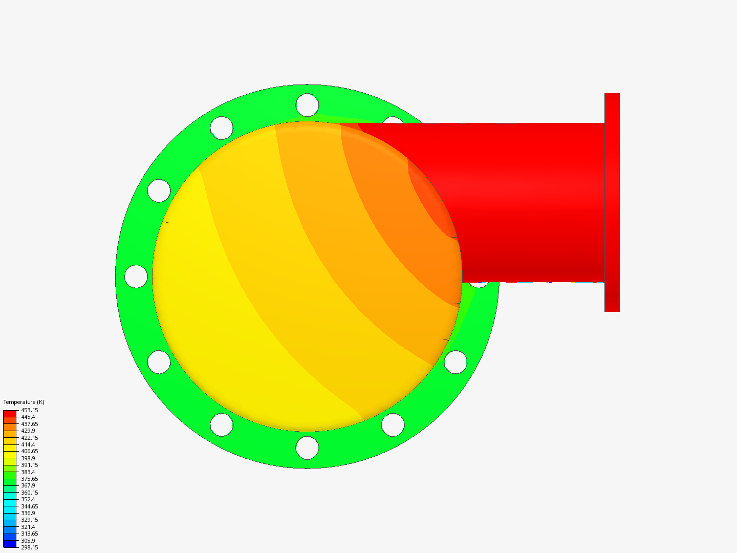 Thermal Simulation of shell tube heat exchanger(counter current flow) image