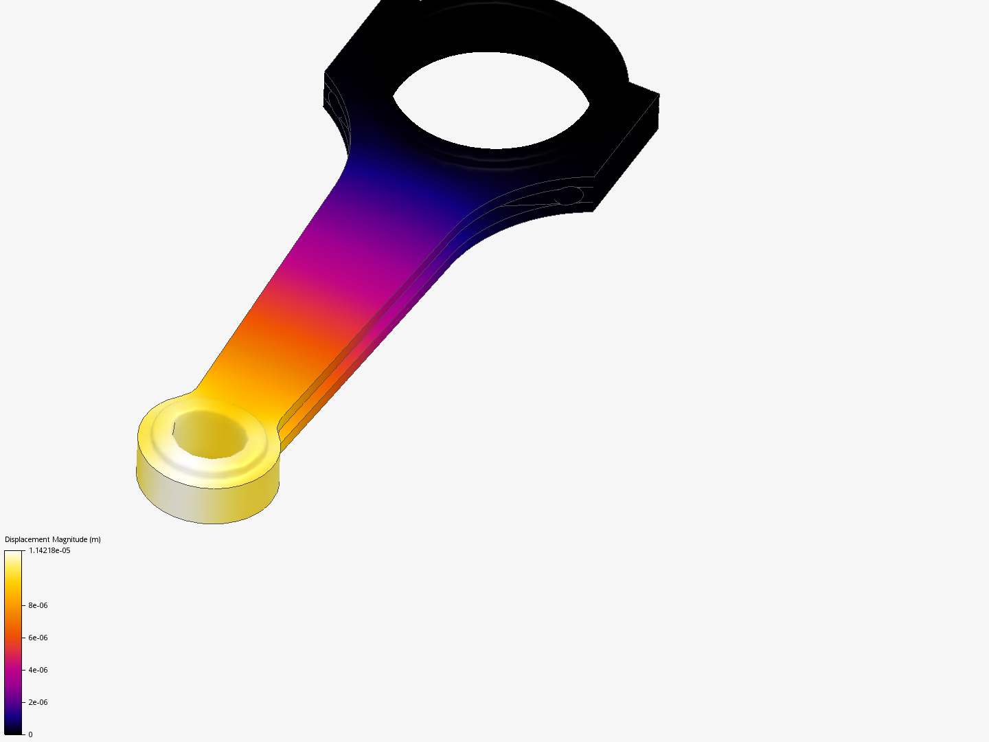 Connecting rod stress analysis image