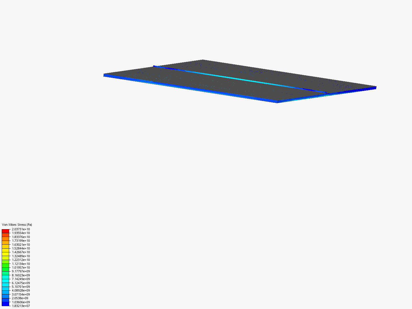 Rectangular plate under pressure load image