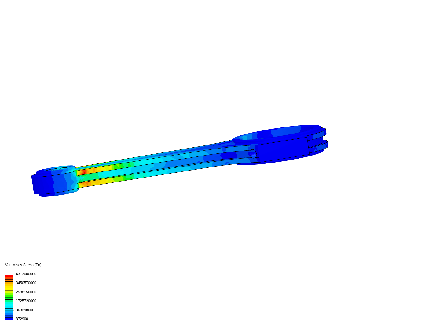 Tutorial 1: Connecting rod stress analysis image