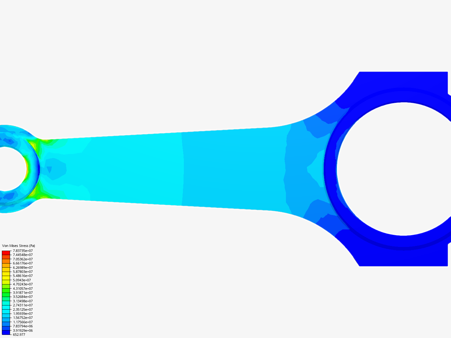 Tutorial 1: Connecting rod stress analysis image