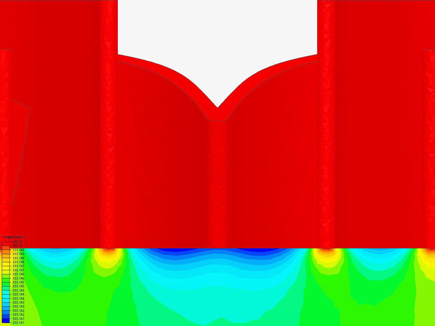 Heat sink thermal transfer image