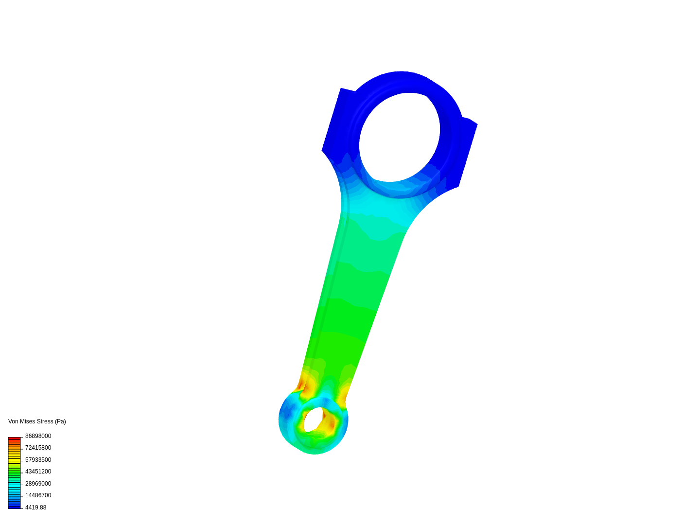 Tutorial 1: Connecting rod stress analysis image