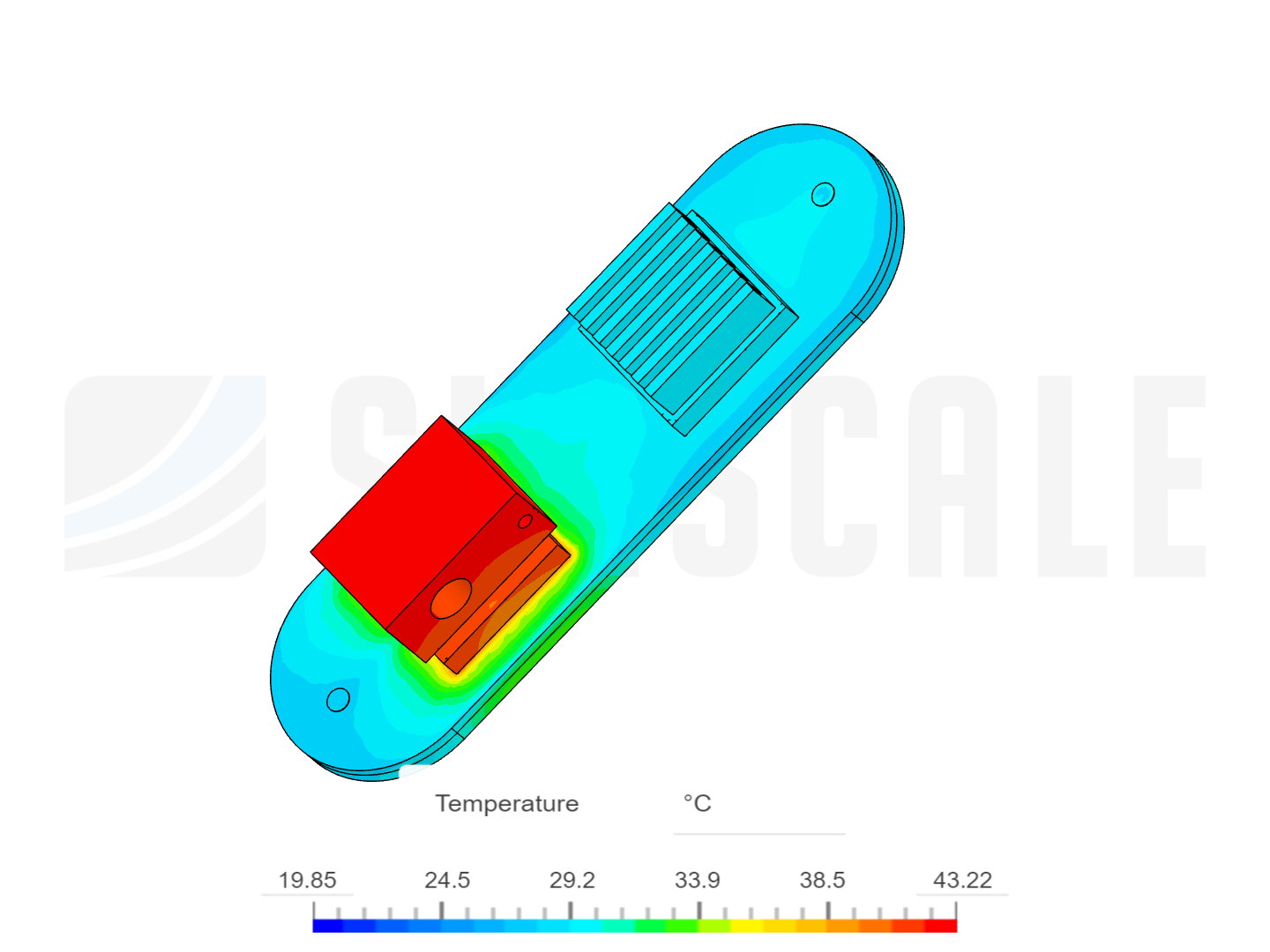 flow cooling for single channel image