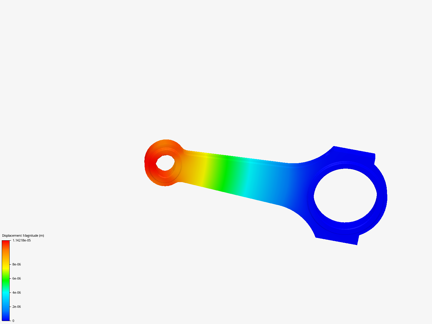 Connecting rod stress analysis image