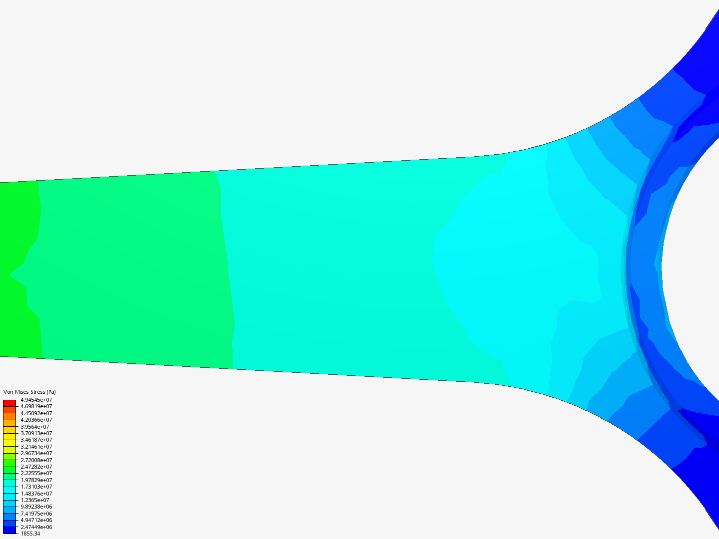 Connecting rod stress analysis image