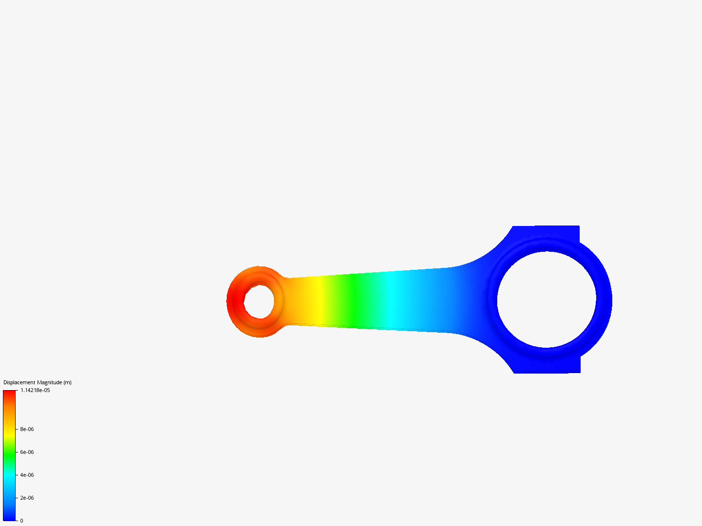 Connecting rod stress analysis image