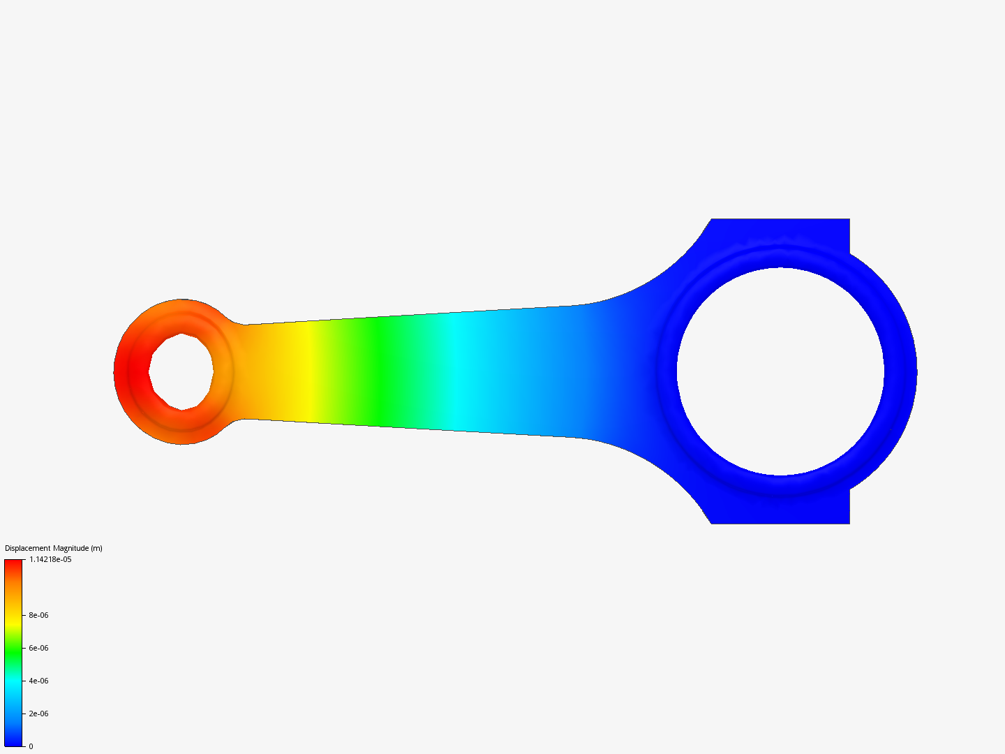 Connecting rod stress analysis image