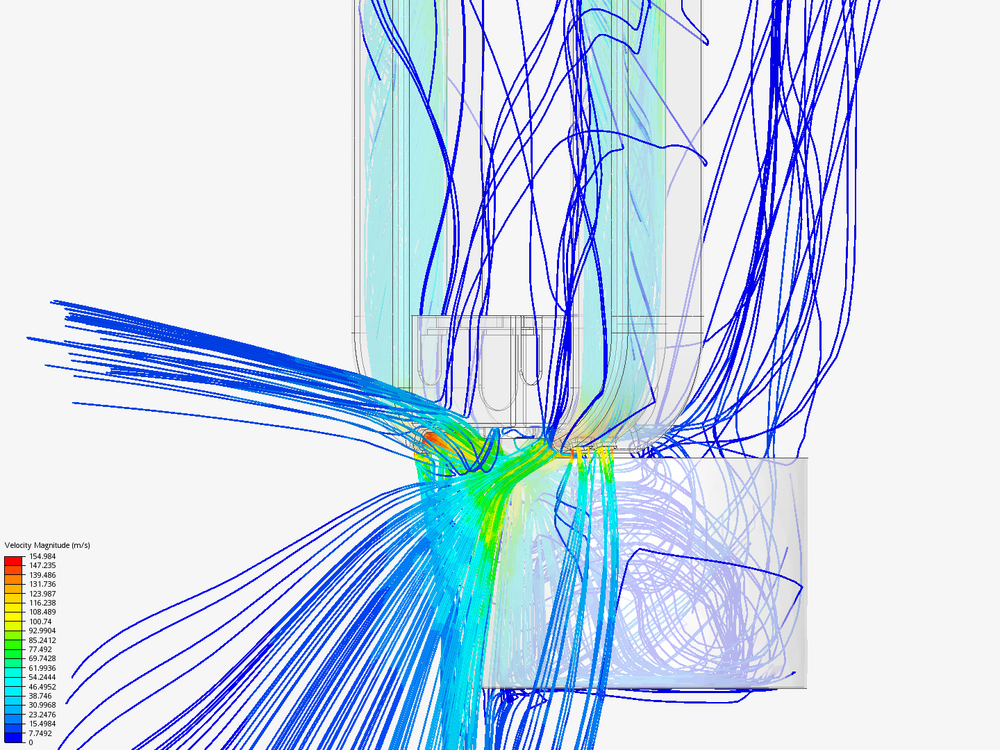 Railcore CPAP Duct CFD image